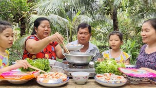 Cá Tra Tả Bí Lù Cuốn Bánh Tráng Rau Sống Ăn Ngoài Vườn Thật Ngon| TKQ & Family T778