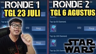 KABAR GEMBIRA PLAYER GRATISAN !! EVENT STARWARS ADA 2 RONDE ! TOTAL 29 TIKET