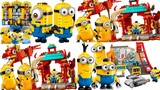 MINIONS THE RISE OF GRU Minions in Gru's Lab and Kung Fu Battle LEGO Build