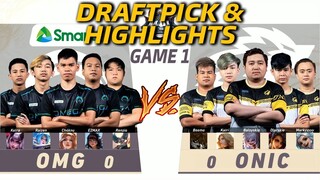 OMG vs ONIC Game 1 | (FILIPINO) MPL-PH S8 Playoffs Day 3