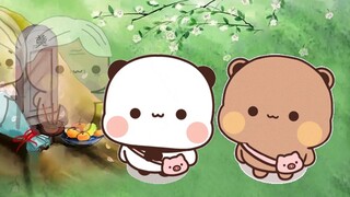 今天是清明节，一二和布布来看爷爷奶奶，一二决定要长大要坚强的生活！👴👵