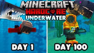 I Survived 100 Days in Hardcore Minecraft UNDERWATER.. Here's What Happened..