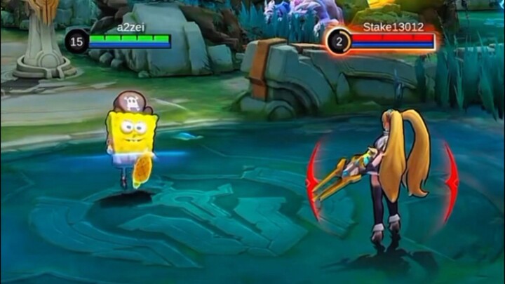 Detail skin Cyclops x SPONGEBOB