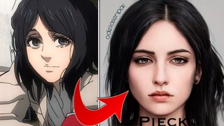 ALL ATTACK ON TITAN CHARACTERS IN REAL LIFE