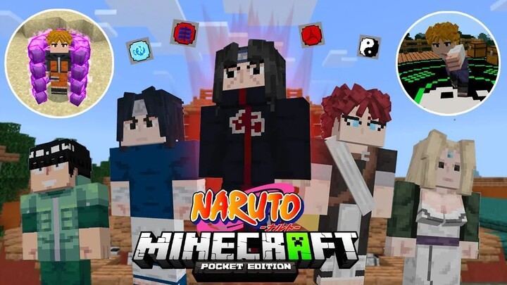 รีวิวแอดออน "นารูโตะสุดเฟี้ยว พลังโครตเจ๋ง!" ใน Minecraft มือถือ?🔥 (Naruto) | Minecraft รีวิว Addon