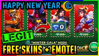 FREE SKIN + BATTLE EMOTE "HAPPY NEW YEAR" IN NEW SEASON 19 (CLAIM YOURS NOW) - MLBB