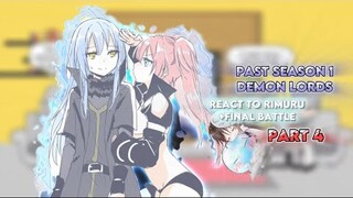 Past season 1 demon lords react to Rimuru+Final Battle [PART 4] |Gacha reaction|ship: Rimuru x Chloe