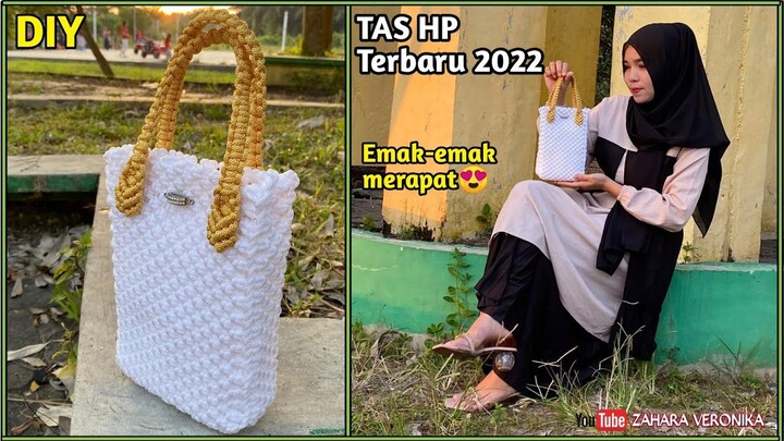 Tutorial Lengkap Tas HP tali kur terbaru 2022