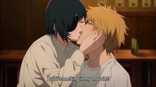 Himeno suddenly kiss Denji and pukes him || Chainsaw Man