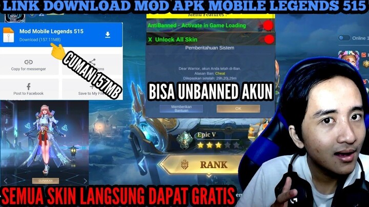 CARA CEPAT DOWNLOAD & PASANG MOD APK ML UPDATE TERBARU 515 & UNBANNED AKUN ! - MOBILE LEGENDS