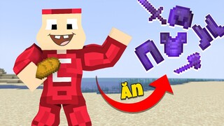 Minecraft Nhưng Đố Ai Càng Ăn Càng Vip