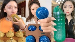 Thánh Ăn Đá Lạnh Như Ăn Kẹo Ngọt, Ăn Trái Cây Bộc Chocola - ASMR Ice Crunchy Eating sound#26