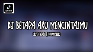 DJ BETAPA AKU MENCINTAIMU || SLOW BEAT TERBARU 2021 || DJ TIKTOK VIRAL TERBARU 2021