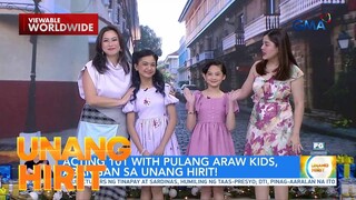 Acting 101 with Pulang Araw kids | Unang Hirit