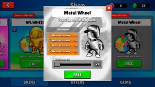 NEW METAL SKINS IS HERE???😏😏😏 - Stumble Guys