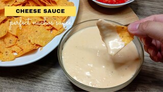 YUMMY HOMEMADE CHEESE SAUCE RECIPE // CHEESE SAUCE FOR NACHOS