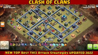 NEW TOP  Best TH13 Attack Strategies UPDATED 2022 PART#1
