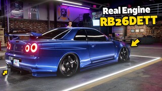 Need for Speed Heat - 1200HP+ NISSAN SKYLINE GT-R R34 Customization | Real Engine & Sound