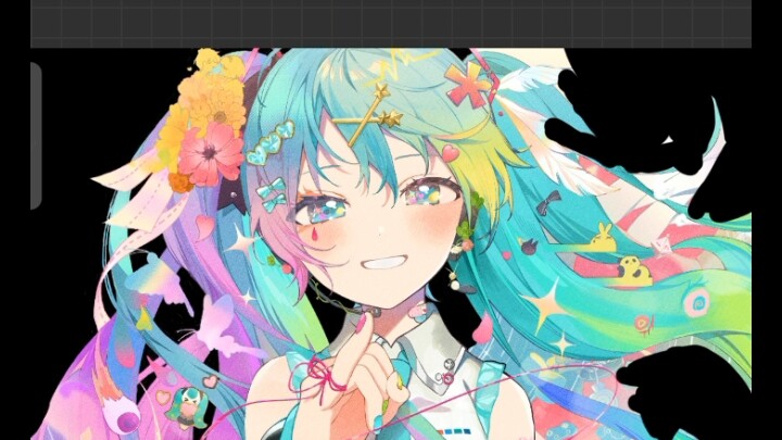 I cut out this transparent background myself.