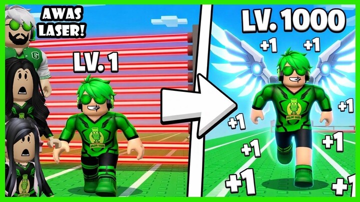 Aku Berlari Bentangkan Sayap Secepat Kilat Untuk Hindari Laser Kematian - Roblox
