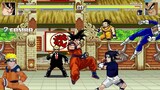 AN Mugen #386: Goku & Naruto VS Vegeta & Sasuke