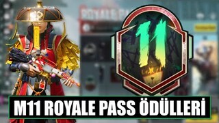 M11 ROYALE PASS ÖDÜLLERİ | 1 - 50 SEVİYE M11 ROYALE PASS ÖDÜLLERİ | PUBG MOBILE