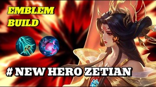 TUTOR HERO BARU ZETIAN ! BUILD ZETIAN TERSAKIT 2025 MOBILE LEGENDS