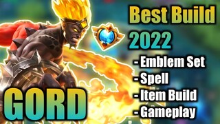 GORD BEST BUILD 2022 | TOP 1 GLOBAL GORD BUILD | GORD - MOBILE LEGENDS | MLBB