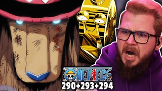 One Piece Ep 290 293 294 REACTION | Titan Chopper!? Buster Call?