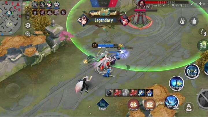 War Onmyoji Arena pake hero support Mushishi