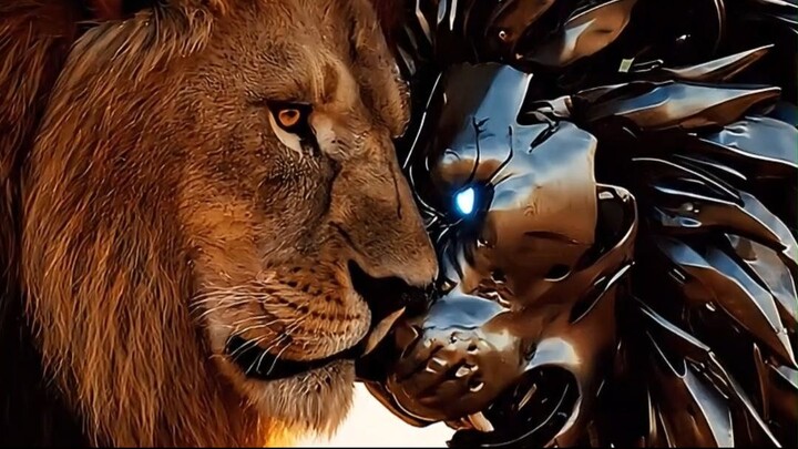 AI Robotic Lion Fights a Real Lion — The Ending Is Insane!