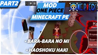 BUAH IBLIS BUGGY DAN HAOSHOKU HAKI ADA DI MOD INI! - MINECRAFT PE MOD ONE PIECE PART 2