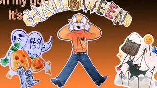 【Halloween cô đơn】 Bối cảnh ngôi nhà ma ám của riêng bạn (nó có phải là chữ viết tay không?)