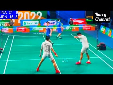 Pramudya/Yeremia vs Hoki/Kobayashi Quarter Final Badminton Asia 2022 Mens Double.