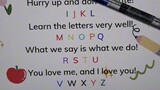 learning alphabet abc...