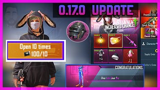 Opening 100 Free Classic Crates + 18.000 UC 💸 New Update 0.17.0 PUBG Mobile | Can I get Bunny Set?