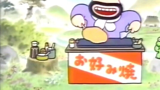 [Quảng cáo đồ ăn vặt cổ xưa của Nhật Bản] Âm nhạc thần kỳ quá, bánh xèo chú Meiji vui quá