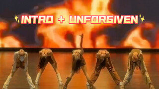 翻跳｜齐刷刷五颗头（？在学校晚会跳UNFORGIVEN的intro+全曲是什么体验！累晕