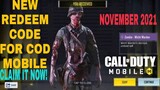 *November 2021* Call Of Duty Mobile New Redeem Code | Cod Mobile Redeem Code Garena