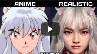 Real life InuYasha characters (AI generated) InuYasha 2022