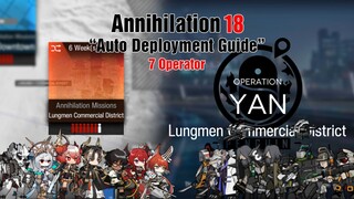 [Arknights] Annihilation 18 Lungmen Commercial District (7 Operator) - Strategy Deployment Guide