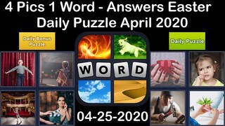 4 Pics 1 Word - Easter - 25 April 2020 - Daily Puzzle + Daily Bonus Puzzle - Answer - Walkthrough