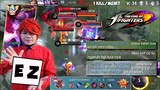 Ketika 1 Tim Heran Melihat Gameplay Skin Pesulap Merah 😎🤟🏻 The King Of Fighters! Mobile Legends