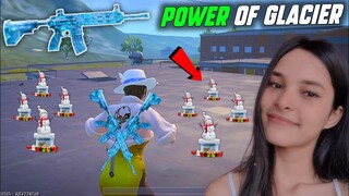 Power of M416 Glacier 😱 Girl Gamer Power in Pubg Lite