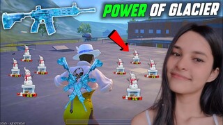 Power of M416 Glacier 😱 Girl Gamer Power in Pubg Lite