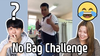 Filipino Students are So Brilliant 😂 | Korean react to No Bag Challenge