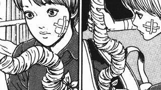 A teenage girl saw the fairy wand in a pregnant woman's bag and was embarrassed. "Junji Ito: Mosquit