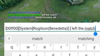 "LEFT THE MATCH" Type Pran! (Umiyak yung Vexana HAHAHAHA)