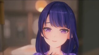 她真的很好看