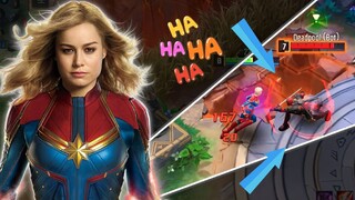 CAPTAIN MARVEL VS DEADPOOL | CAPTAIN MARVEL SKILL GUIDE AND TUTORIAL